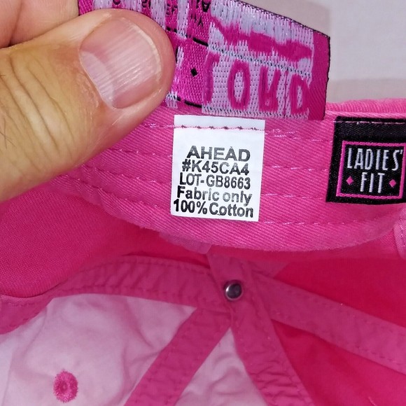 Impact Golf Academy Kate Lord Baseball Cap Hat Women's Pink Hook And Loop Adjust - Picture 9 of 9